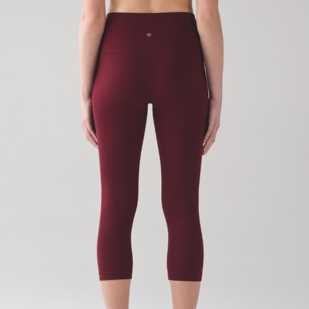 Lululemon Align Crop Leggings  - Deep Rouge